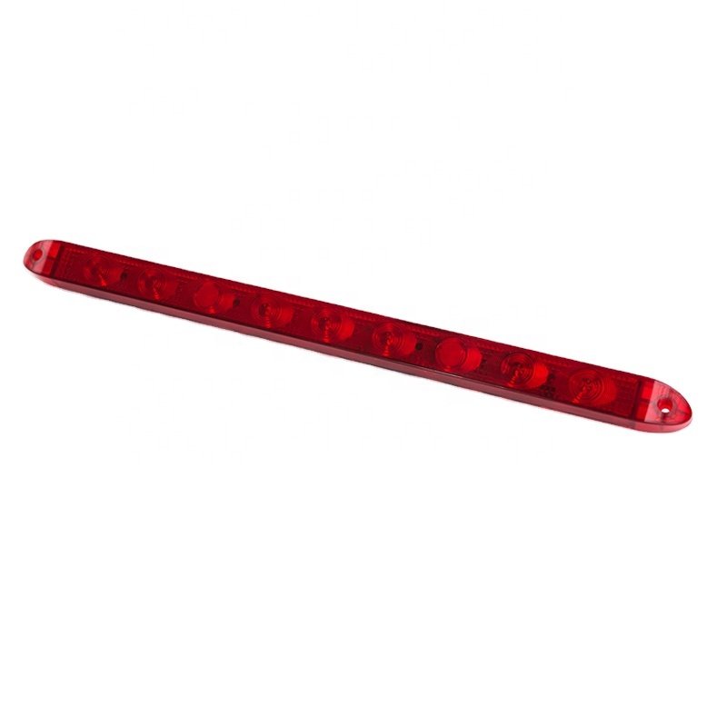 Waterproof 12V Red Truck Light Bar 17 Inch Led Stop Driving Light for Truck Car Led Third Brake Light Lamp Bar for Bus Trailer